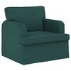 vidaXL Sofa 2 pcs Dunkelgr&uuml;n 144 x 80 x 85 cm Stoff
