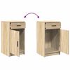 vidaXL Schminktisch mit T&uuml;r 2 pcs Braun 40 x 41 x 75 cm Holzwerkstoff