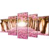 vidaXL Bilder Dekoration Set Kirschbl&uuml;te 100 x 50 cm