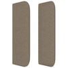 vidaXL Kopfteil mit Ohren Taupe 93x16x78/88 cm Stoff