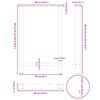 vidaXL Bartischbeine Naturstahl 2 Stk. 60x(90-91) cm Stahl