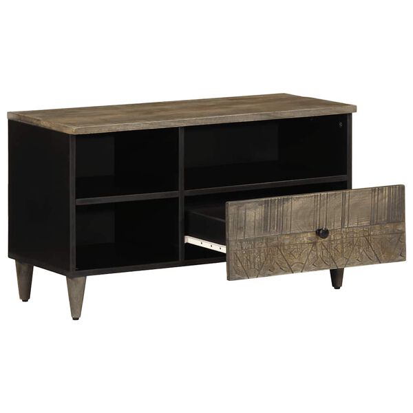 vidaXL TV-Schrank 80x33x46 cm Massivholz Mango