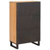 vidaXL Highboard mit Speicher Braun 40 x 33 x 110 cm Massivholz Mango