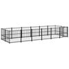 vidaXL Outdoor-Hundezwinger Stahl 11,26 m&sup2;
