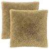 vidaXL Kissen 2 stk. HEERLEN Hellgrau 55 x 55 cm PV Fleece