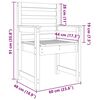 vidaXL Gartenst&uuml;hle 2 Stk. 60x48x91 cm Massivholz Douglasie