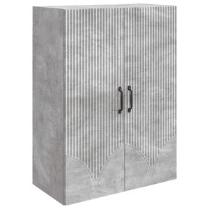 vidaXL Wandschrank 66 x 34,5 x 90 cm Holzwerkstoff Betongrau