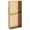vidaXL Duschnische Golden Geb&uuml;rstet 32x62x9 cm Edelstahl
