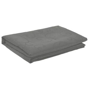vidaXL Tischdecke Quadratisch Hellgrau 90 x 90 cm