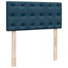 vidaXL Boxspringbett mit Matratze Blau 80x200 cm Samt
