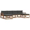 vidaXL Outdoor-Sofagarnitur 6 stk. Natur und Anthrazit