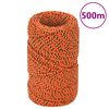 vidaXL Bootsseil Orange 2 mm 500 m Polypropylen