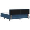 vidaXL Boxspringbett mit Matratze mit Kopfteil Blau 180 x 200 cm Stoff