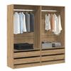 vidaXL Kleiderschrank Artisan-Eiche 100x50x200 cm Holzwerkstoff
