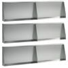 vidaXL St&uuml;tzmauer 6 stk. 80 x 12 x 50 cm Verzinkter Stahl Silber