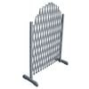 vidaXL Rankgitter Massivholz Tanne 1,8x1 m Grau