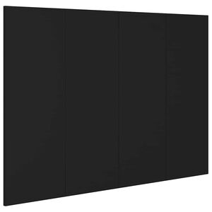 vidaXL Kopfteil Schwarz 120x1,5x80 cm Holzwerkstoff
