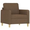 vidaXL Sessel Braun 60 cm Stoff