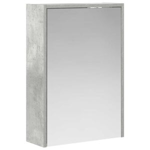 vidaXL Badezimmerspiegelschrank mit Regal Beton Grau 43 x 16 x 62.5 cm