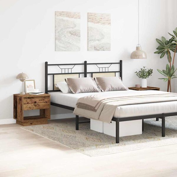 vidaXL Nachttisch 2 pcs Altholz 45 x 34 x 44 cm Holzwerkstoff