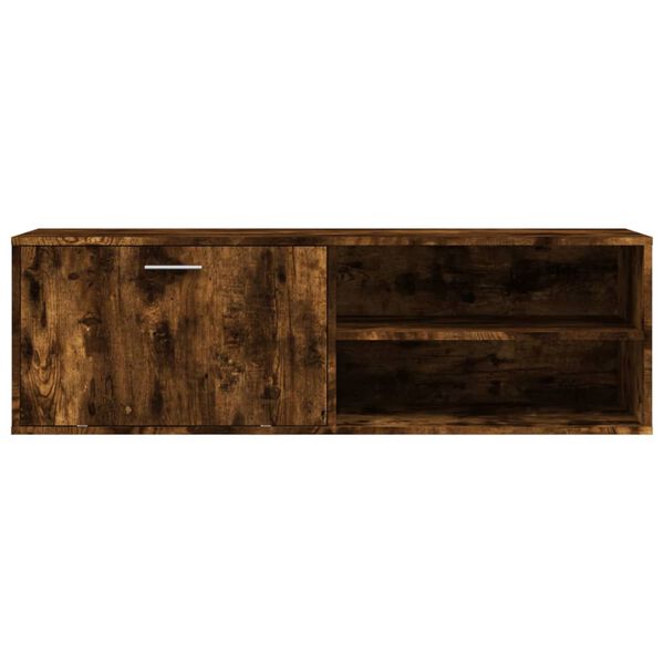 vidaXL TV-Schrank Räuchereiche 120x34x37 cm Holzwerkstoff