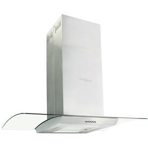 vidaXL Insel-Dunstabzugshaube 90 cm Edelstahl 756 m&sup3;/h LED