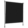 vidaXL Outdoor Rollo Schwarz 200 x 270 cm