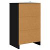 vidaXL Nachttische 2 pcs Schwarz 40 x 30 x 467 cm Holzwerkstoff