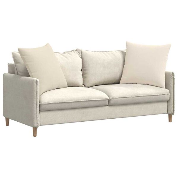 vidaXL Sofakissen 2 St&uuml;ck Beige 80 x 80 cm Stoff