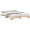 vidaXL Bettrahmen Braun 180 x 210 cm Massives Kiefernholz