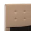 vidaXL Stauraumbett Hydraulisch Cappuccino-Braun Kunstleder 140&times;200 cm