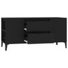 vidaXL TV-Schrank Schwarz 102x44,5x50 cm Holzwerkstoff