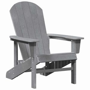 vidaXL Adirondack-Stuhl Hellgrau 82 x 74 x 92 cm HDPE