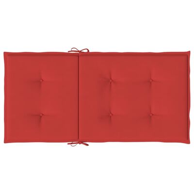 vidaXL Gartenstuhlauflagen für Niedriglehner 4 Stk. Rot 100x50x3 cm