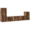 vidaXL 4-tlg. TV-Schrank-Set R&auml;uchereiche Holzwerkstoff