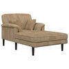vidaXL Chaiselongue Taupe Cordstoff