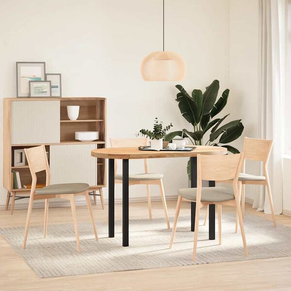 vidaXL Konsolentischbeine 4 Stk. Schwarz 72-74 cm Stahl