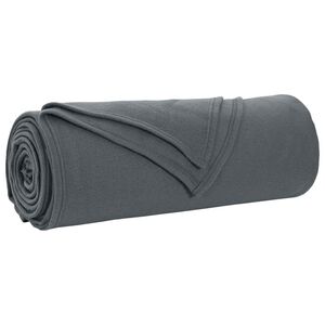 vidaXL Wohndecke Dunkelgrau 350 x 270 cm 1.3 kg Fleece