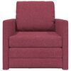 vidaXL Schlafsofa Weinrot 74 x 77 x 81 cm Samt