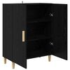 vidaXL Sideboard Schwarz Eichen-Optik 70 x 34 x 90 cm Holzwerkstoff