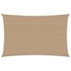 vidaXL Sonnensegel 160 g/m&sup2; Taupe 3x5 m HDPE
