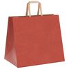 vidaXL Papiertragetaschen 250 Stk. mit Henkeln Rot 32x22x28 cm
