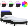 vidaXL Bettgestell ohne Matratze "Hanko" Schwarz 100x200 cm Stoff