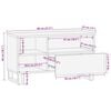 vidaXL TV-Schrank 80x33x46 cm Massivholz Mango
