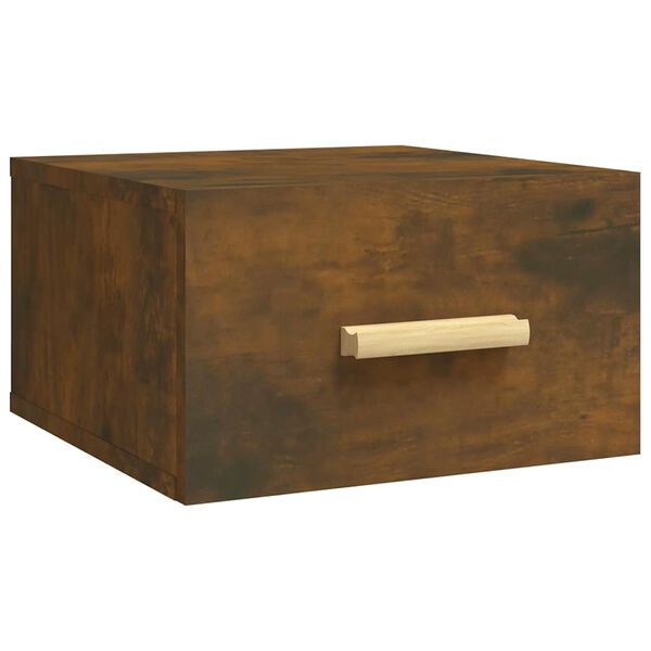 vidaXL Wand-Nachttisch R&auml;uchereiche 35x35x20 cm