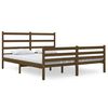 vidaXL Massivholzbett Kiefer 140x190 cm Honigbraun