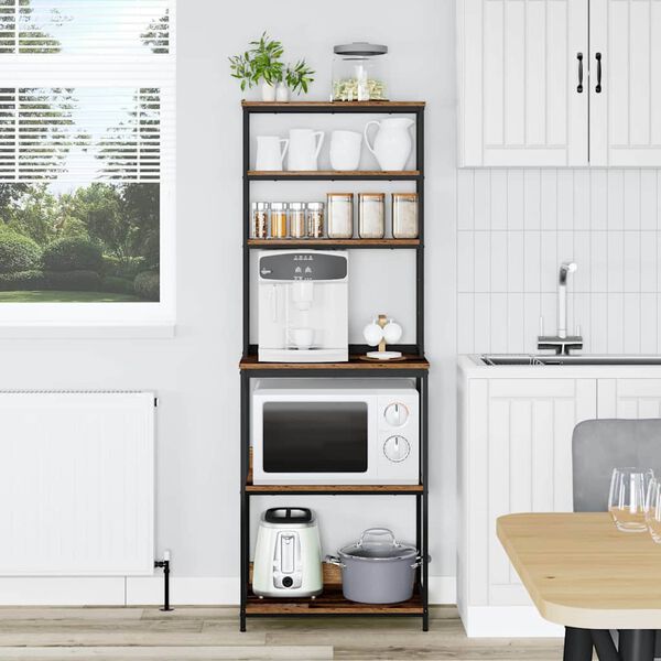 vidaXL K&uuml;chenregal Altholz 60 x 40 x 168 cm Holzwerkstoff