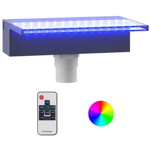 vidaXL Wasserfall-Element mit RGB LEDs Acryl 30 cm