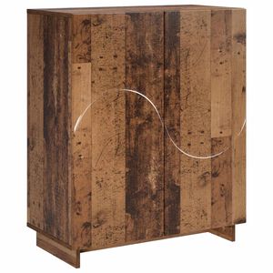 vidaXL Schuhschrank 73 x 38 x 87,5 cm Holzwerkstoff Altholz