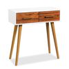 vidaXL Konsolentisch Massivholz Akazie 70x30x75 cm